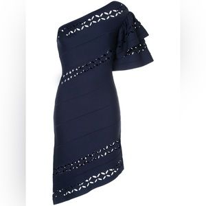 Self Portrait One Shoulder Cut Out Detail Dress